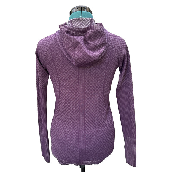 Lululemon Rest‎ Less Hoodie Women’s Size 4 Purple Patchwork Long Sleeve Top - Picture 4 of 6